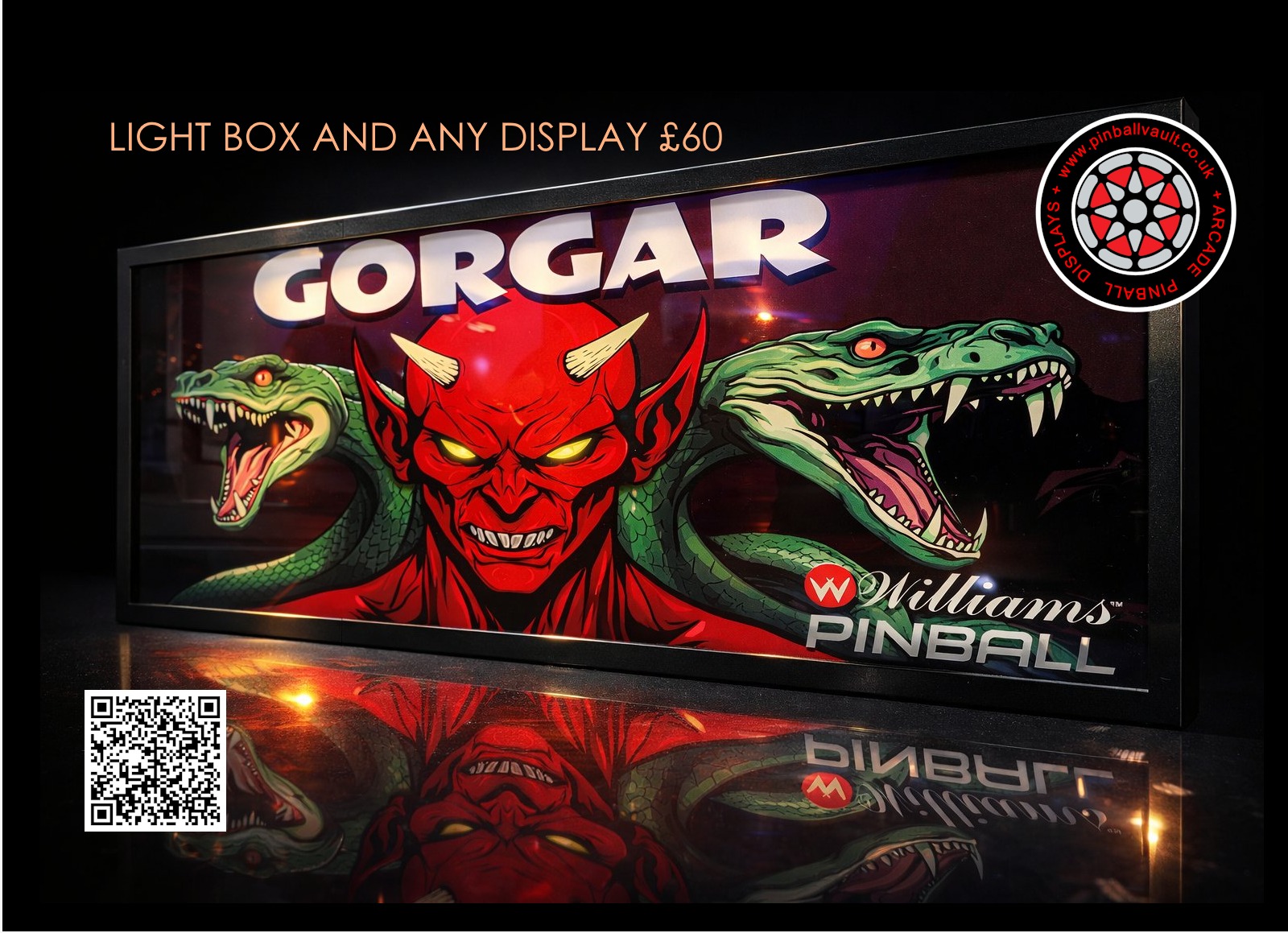 Pinball Vault Illuminated Light Box